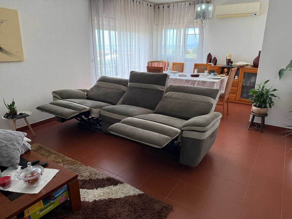 Sofá 3 Lugares Relax Elétrico  Bege 280cm — Novo — €730