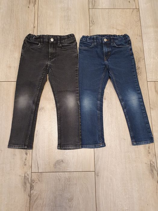 Jeansy chłopięce r.110 H&M 4 pary+gratis bluza