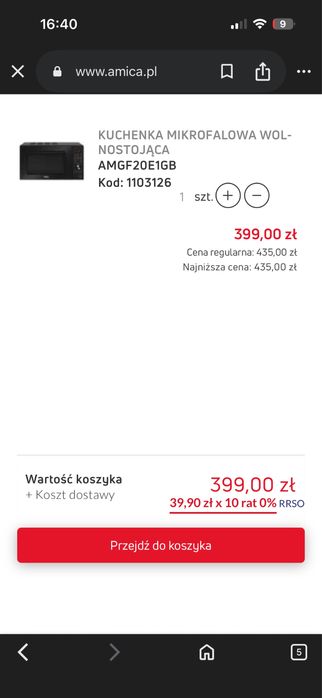 Kuchenka mikrofalowa Amica