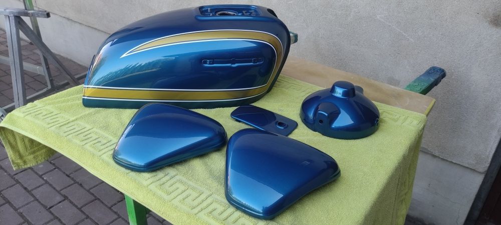 Lakiernictwo motocyklowe. Lakierowanie, Custom Scrambler Szparunki