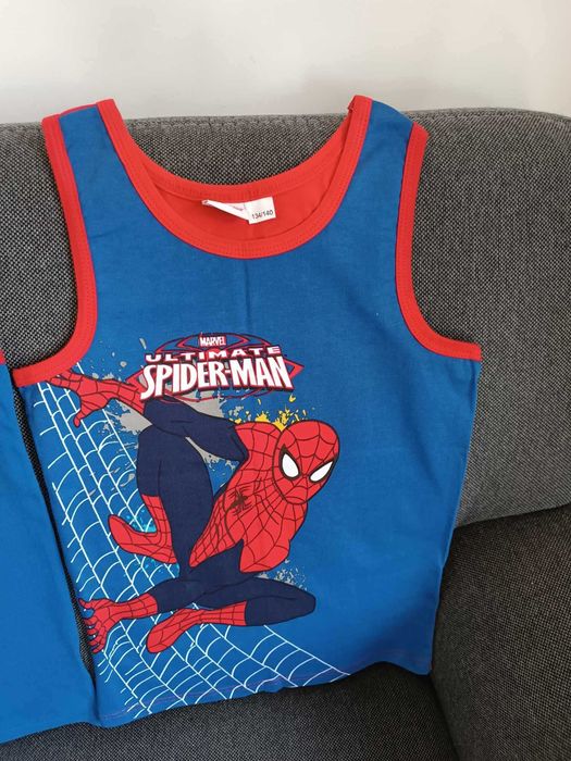 Podkoszulki chłopięce 3 sztuki Spiderman 134/140