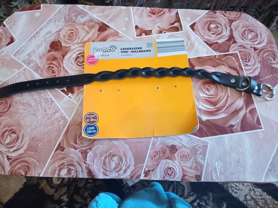 Продам новый немецкий кожаный ошейник