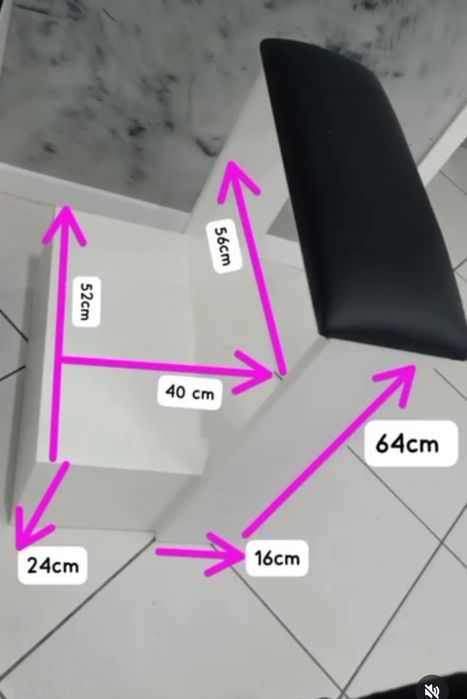 Plataforma de pedicure com apoio