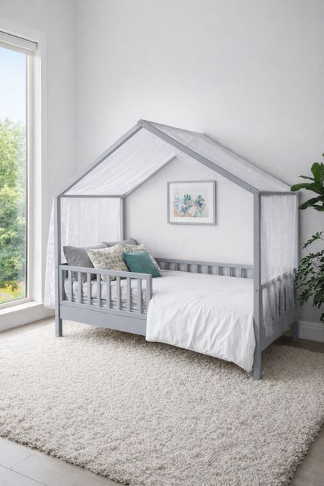 Кровать детская ліжко ліжечко с матрасом подростковая домик монтессорі