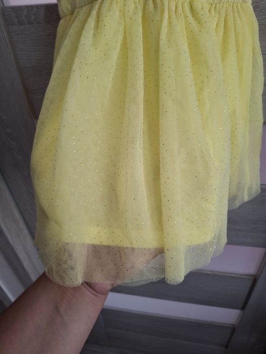 Żółta sukienka Myszka Minnie 86cm jak nowa