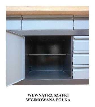 Stół warsztatowy do garażu roboczy ślusarski szafka -warianty