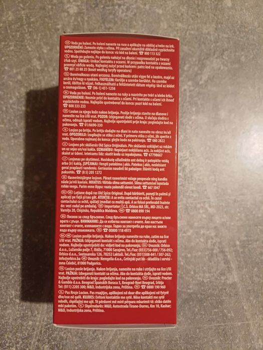 Old Spice Original 100ml. Płyn po goleniu.