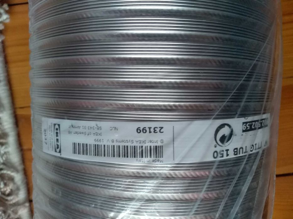 Rura zaginana do okapu.