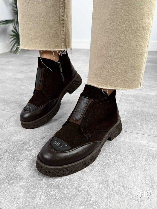 Натуральні зимові черевики жіночі