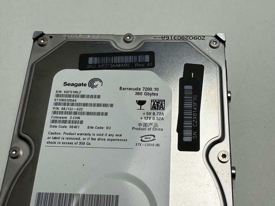 Disco 3.5 Seagate Barracuda  360 Gb 7200rpm