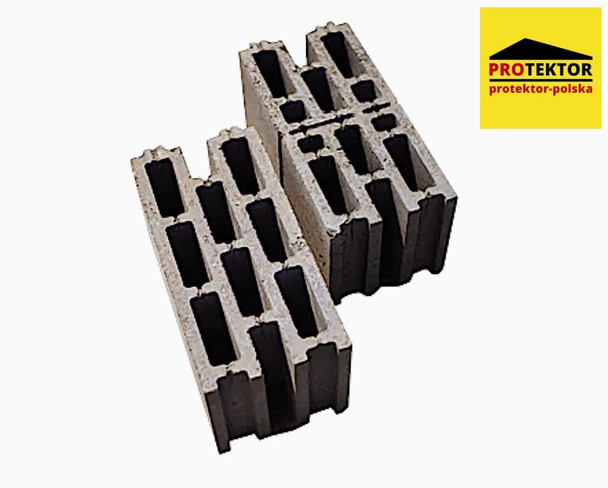 pustak ALFA 24cm bloczek szlakowy żużlo-betonowy fundamentowy ścienny