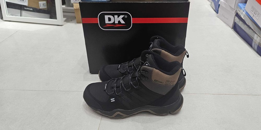 Czarne Buty Męskie Śniegowce 41-46 DK Soft Shell