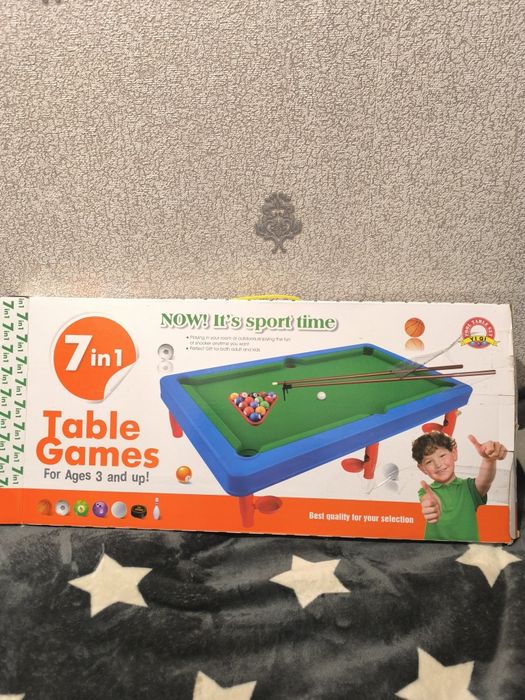 Дитячий більярд, 7 в 1,  настільна гра, футбол, настільний баскетбол