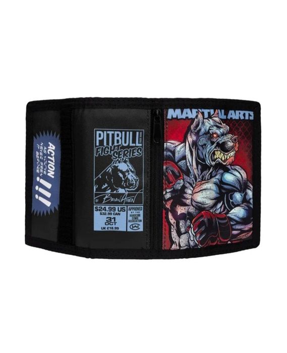 Portfel czerwony pitbull