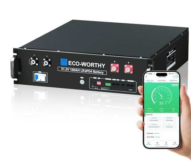 Bateria litio LifePO4 12AH a 280AH 12V/24V/48V BMS, Bluetooth, Solar