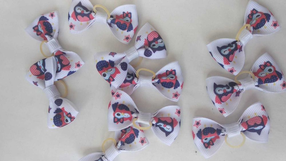 Бантики для собак, легкие, не выгорают, не мнутся, не бояться воды.