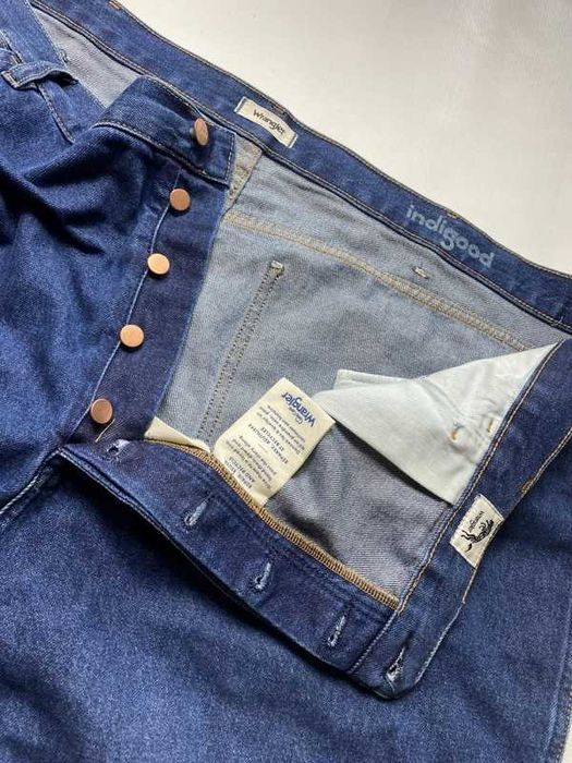 WRANGLER WorlD Wide Indigood duże granatowe Spodnie Jeansy W 48 L 34