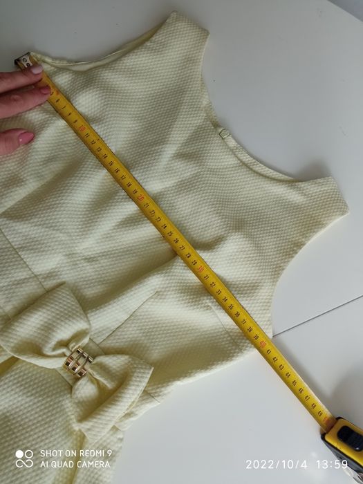Sukienka suknia na specjalną okazję sukienka elegancka żółta S