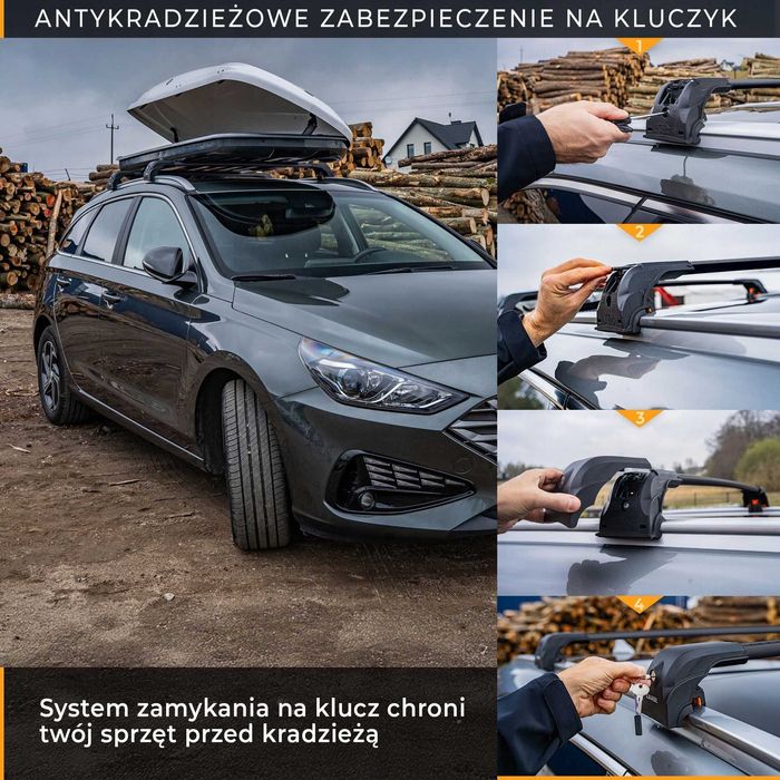 Bagażnik dachowy belki poprzeczki na Renault Talisman Captur Megane