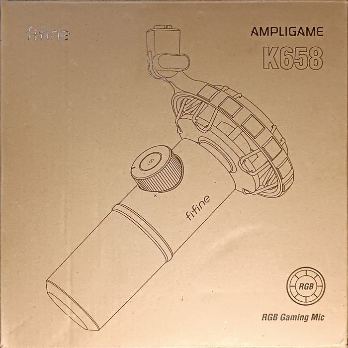 Мікрофон Fifine K658 RGB USB, динамічний кардіоїдний, б/в