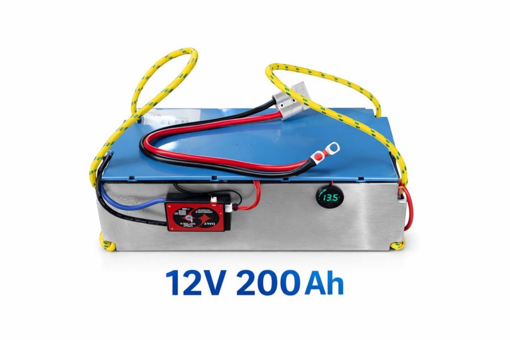 Акумулятор Li-ion 12V 200Ah 2.7kWh (Samsung/CATL) + Daly BMS + Anderson