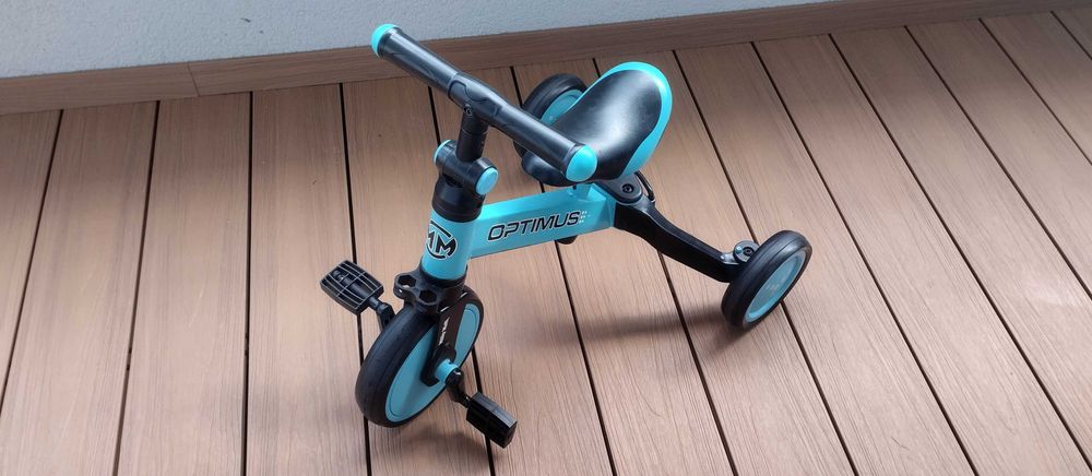 Rowerek biegowy 3w1 Milly Mally Optimus w dobrym stanie