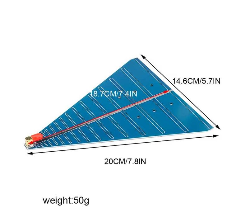 Антена логоперіодична широкосмугова 0.8-6GHz