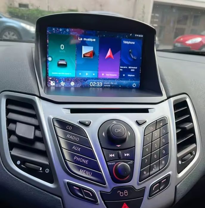 Rádio 2 DIN  Ford Fiesta (2008 a 2017) MK6 + 4+32GB + carplay