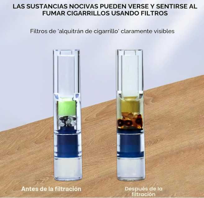 Boquilhas / Filtros de cigarros (100 peças) para cigarros de Ø 8 mm, 6 mm de diâmetro e 5 mm de diâmetro, c/ adaptadores