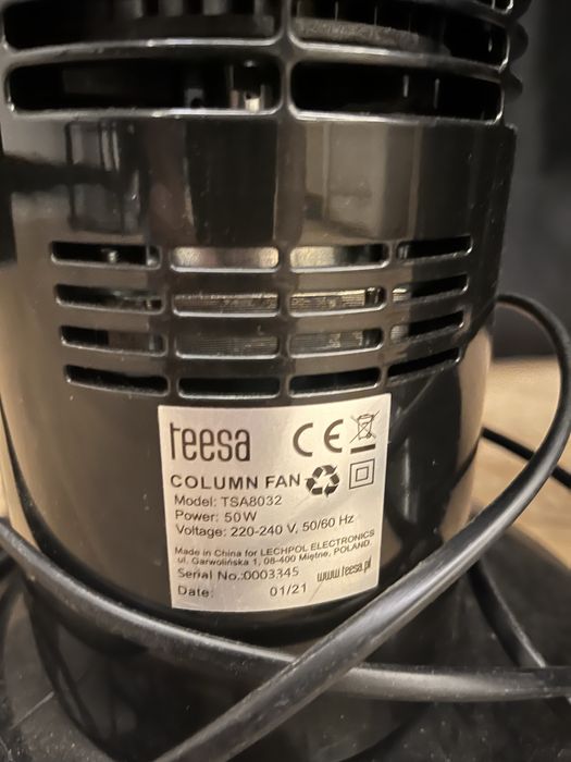 Wentylator kolumnowy TEESA TSA8032