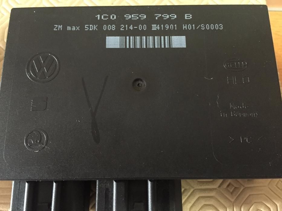 VW Golf 4, Passat, modulo comfort vidros portas, alarme, fecho central