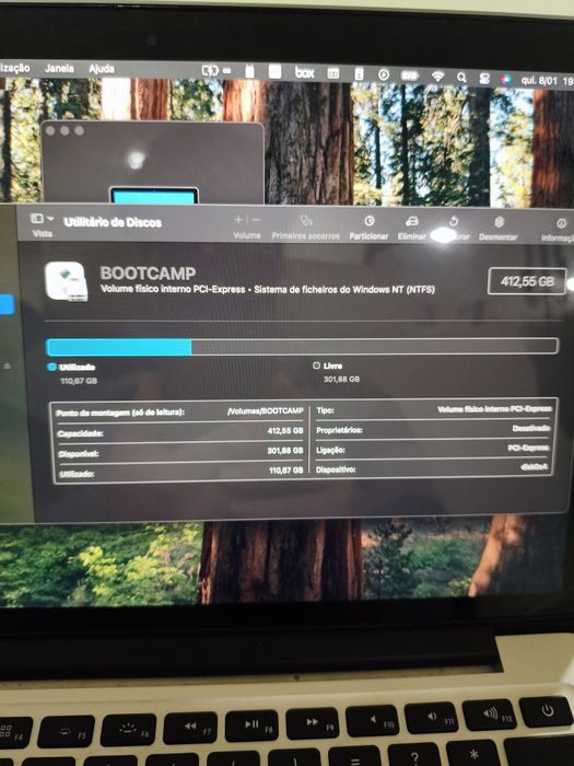 MacBook pro 2015 8gb 1tb