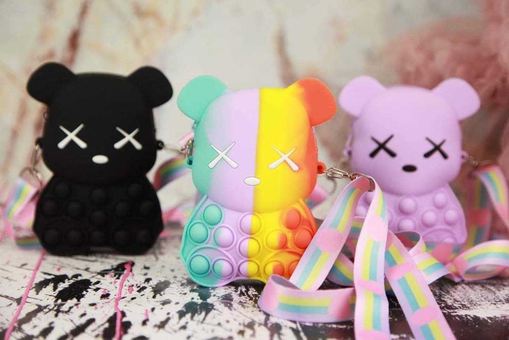 torebka POPIT wyprzedaż różne kolory pop it zabawka