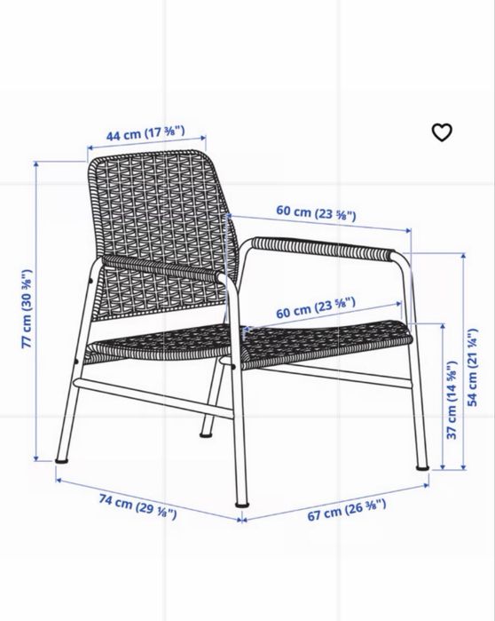 2 Poltronas, rota/antracite - ULRIKSBERG