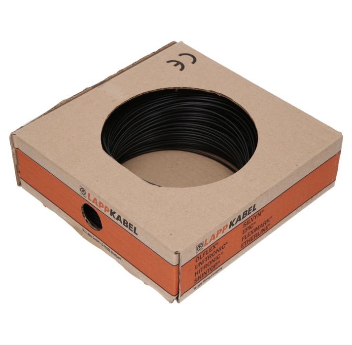 Kabel linka 6,0mm² czarny 100m