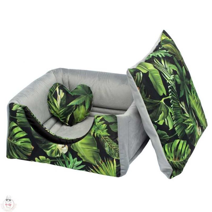 Legowisko Przytulne Kojec Dla Psa Kota Budka Rozmiar S + PODUSIA SERCE