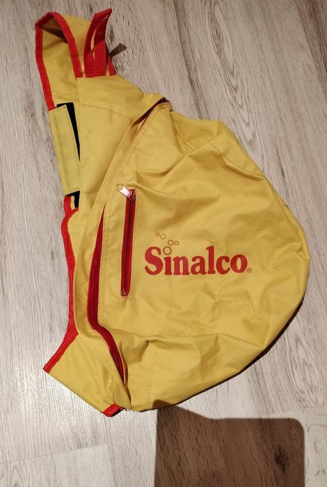 Torba / plecak na jedno ramię SINALCO – żółto-czerwona, lekka i prakty