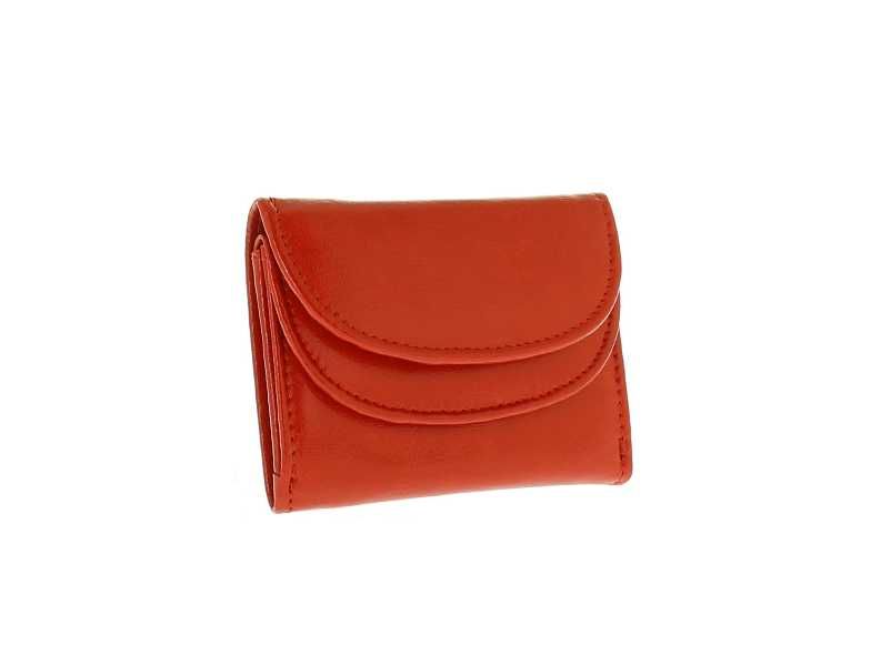 Portfel damski skórzany portmonetka damska pojemna czerwona skóra 100%