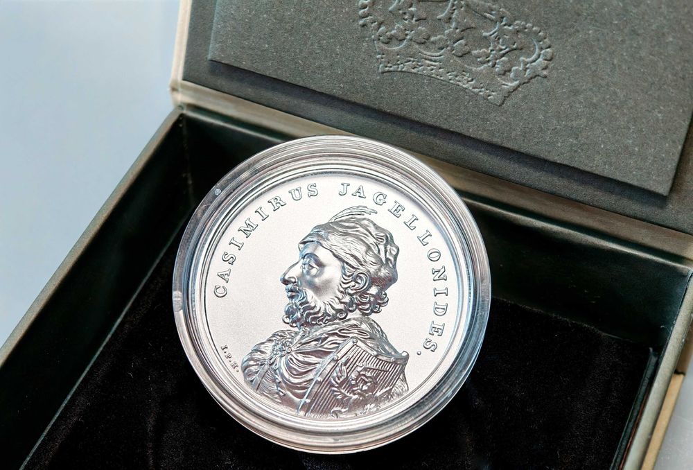 Moneta 50 zł Kazimierz Jagiellończyk 2015 Stan 1 Nowa Kolekcjonerska