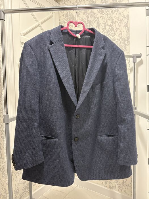 Новий чоловічий піджак hugo boss (lanificio tesse biella) / оригінал з біркою великий розмір xxl 3хл