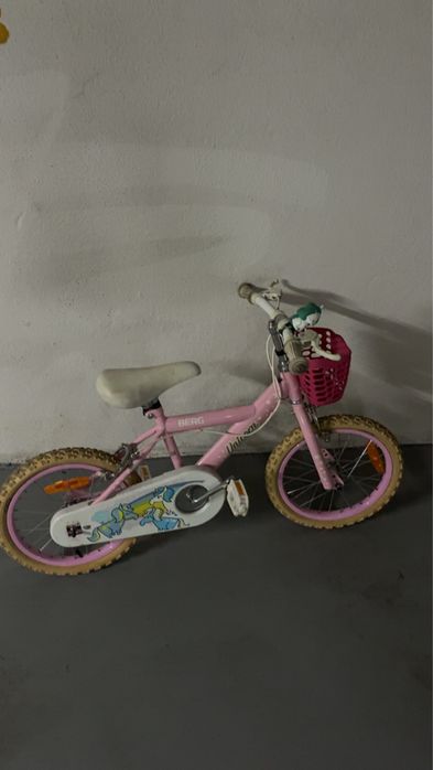 bicicleta berg menina versao unicornio roda 16