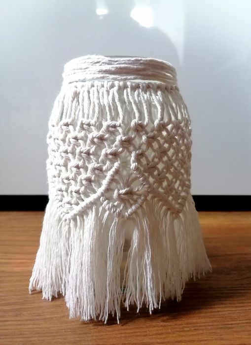 Lampion Makrama Latarnia Lampka BOHO
