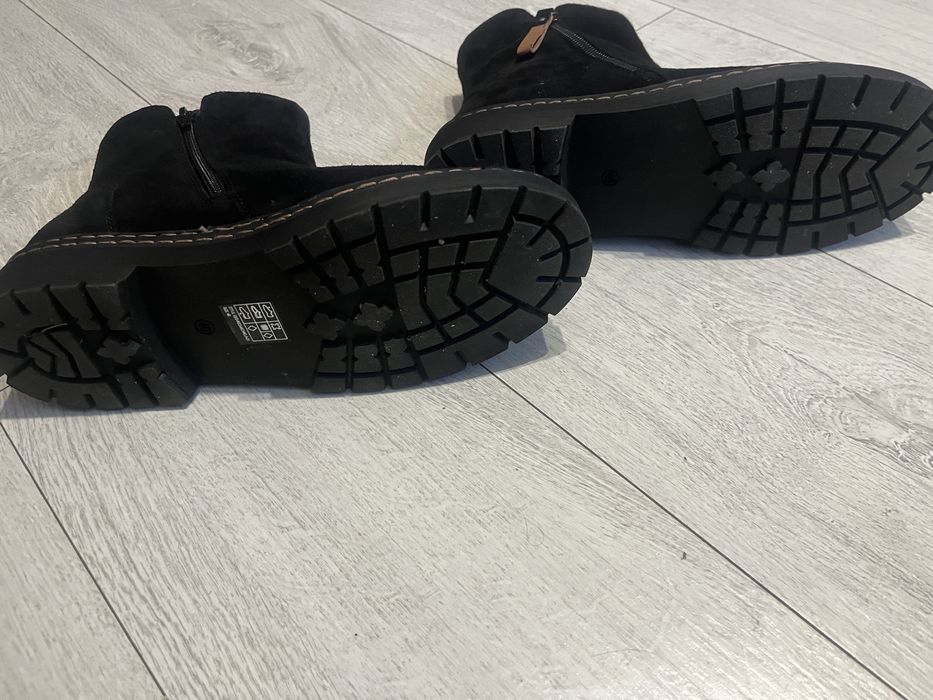 Botki zamszowe ocieplane