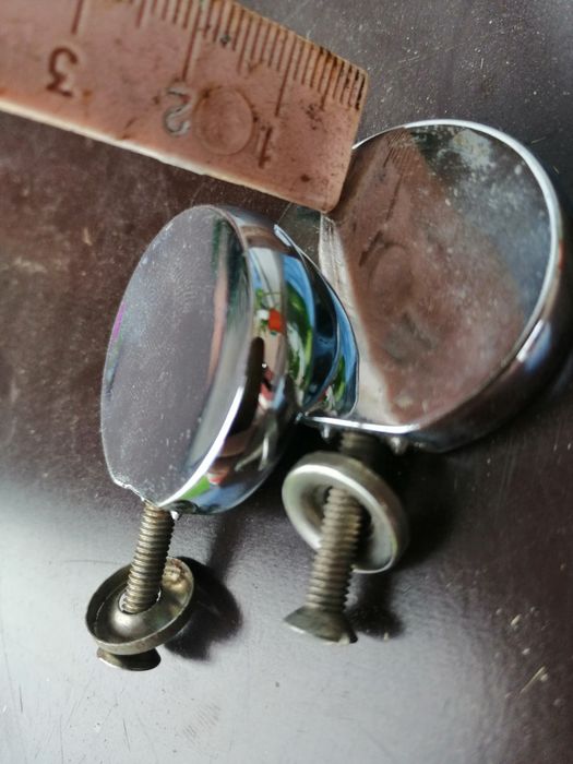 Uchwyty niklowane do mebli PRL