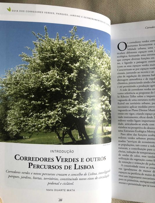 Guia dos Corredores Verdes, Parques, Jardins e Geomonumentos de Lisboa