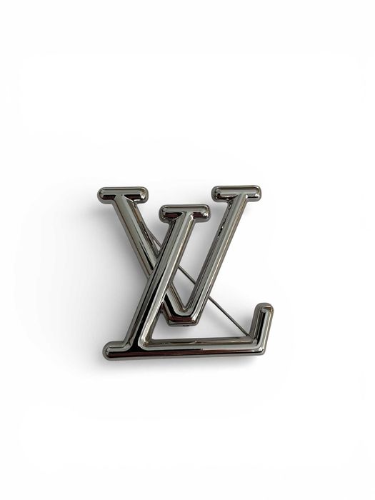 broszka lv louis vuitton srebrna