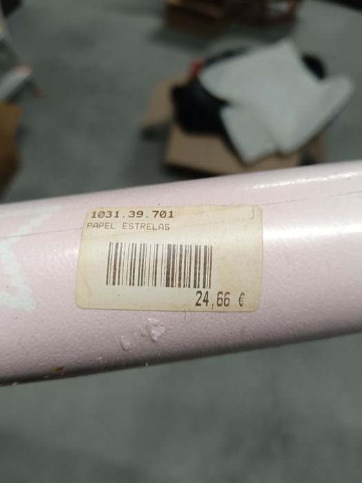 Rolo papel parede infantil rosa
