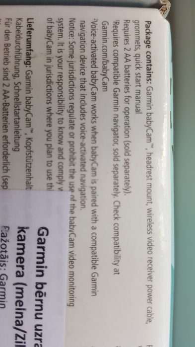 Видеоняня Garmin BabyCam