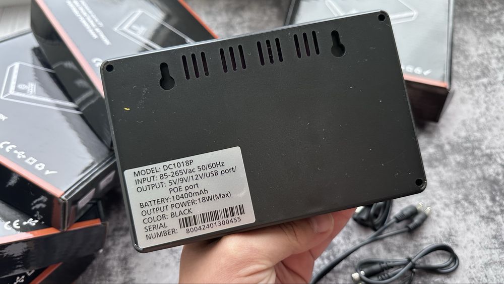 UPS для роутера 10400 мАч 5/9/12V, ИБП для модема и камер, УПС
