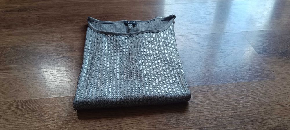 Bluzka damska Armani w kolorze srebra